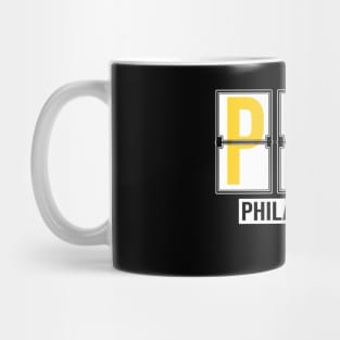 PHL - Philadelphia Airport Code Souvenir or Gift Shirt Mug